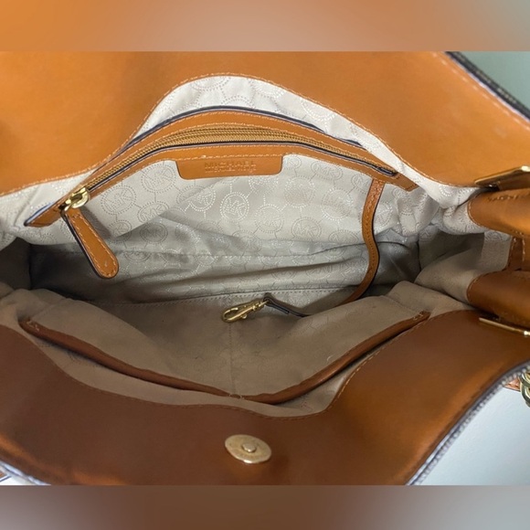 Michael Kors Hamilton MK Logo Satchel Bag - Picture 4 of 5